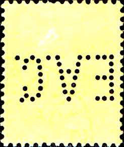 4) Perfinbilledet EAC 4, Straits Settlements / Singapore, SG 132 / 37 / 10c. lilla / sort / gul, 1902. Stilling 7.
